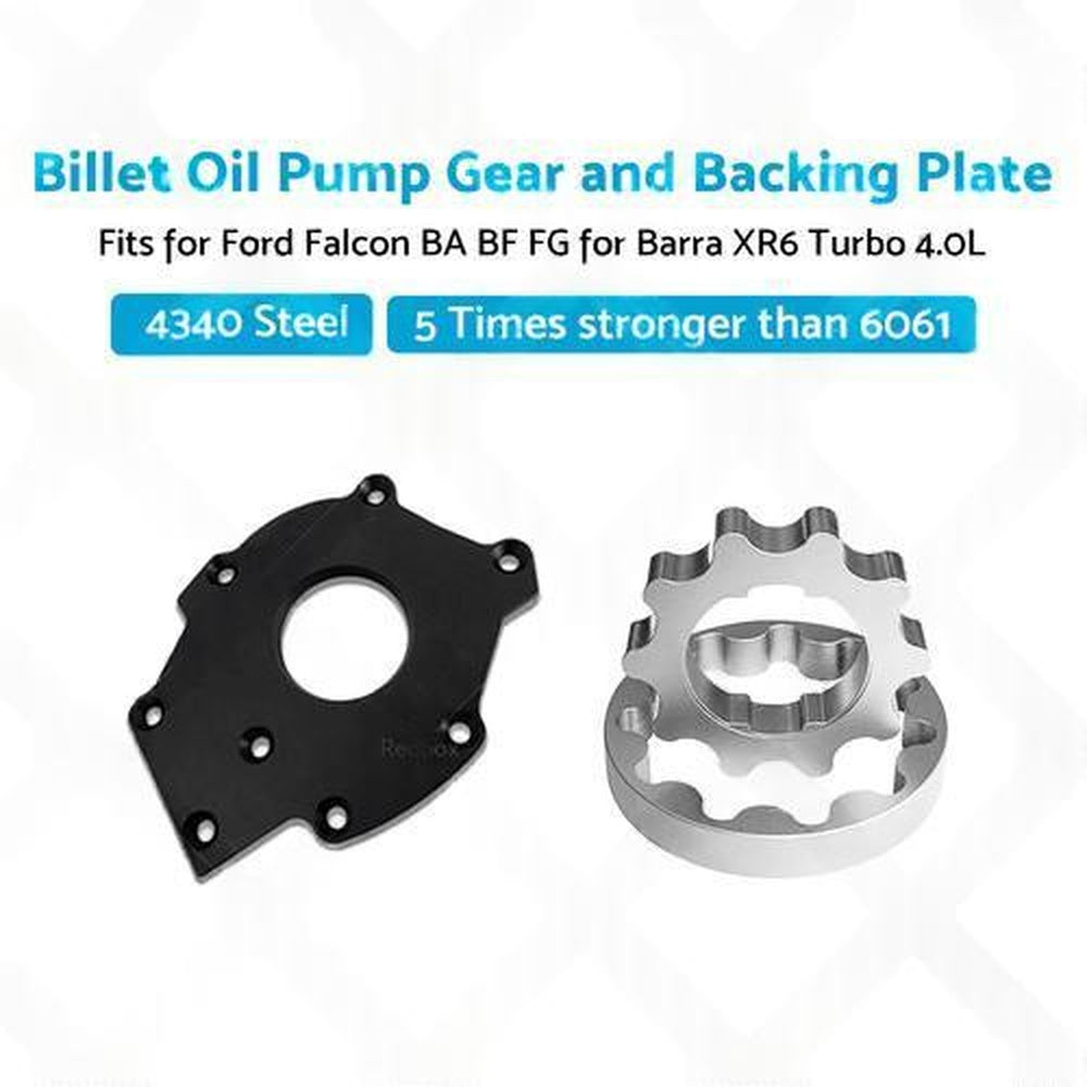 Billet Oil Pump Gears and Backing Plate Suitable for Ford Falcon BA BF FG 4.0L