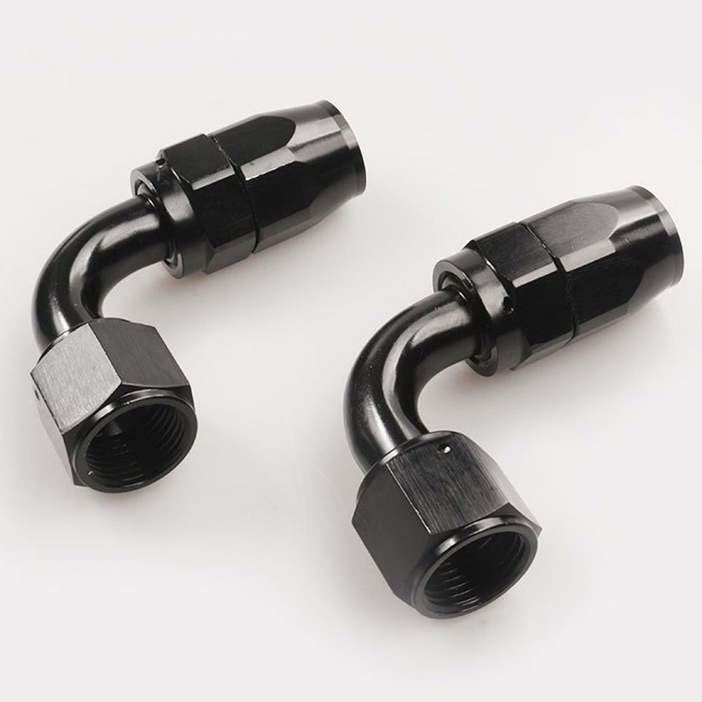 Aluminium Baffled Engine Oil Catch Can 0. 75L 2 Port AN10  3M Hose Fitting Kit.