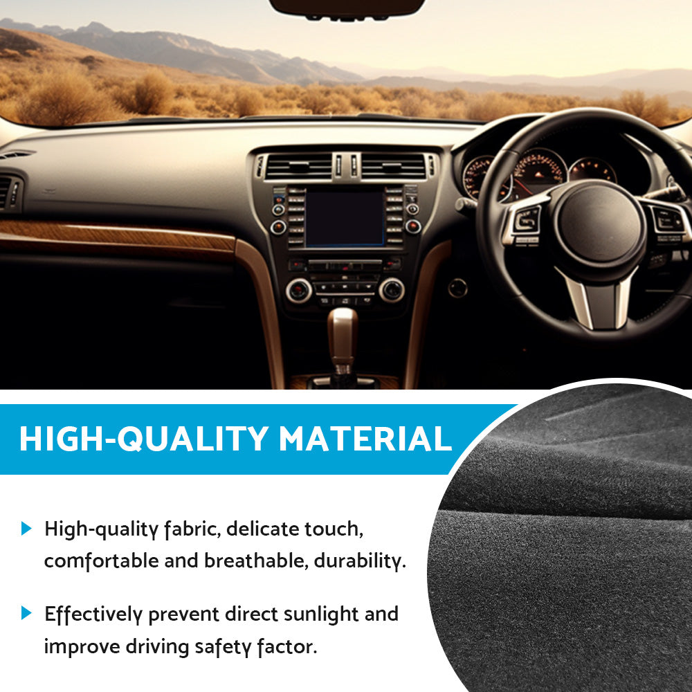 Black Non-Slip Dash Mat Cover Suitable For Subaru Outback Wagon GEN 5 2015-2020.