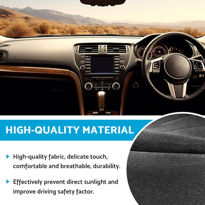 Black Non-Slip Dash Mat Cover Suitable For Subaru Outback Wagon GEN 5 2015-2020.