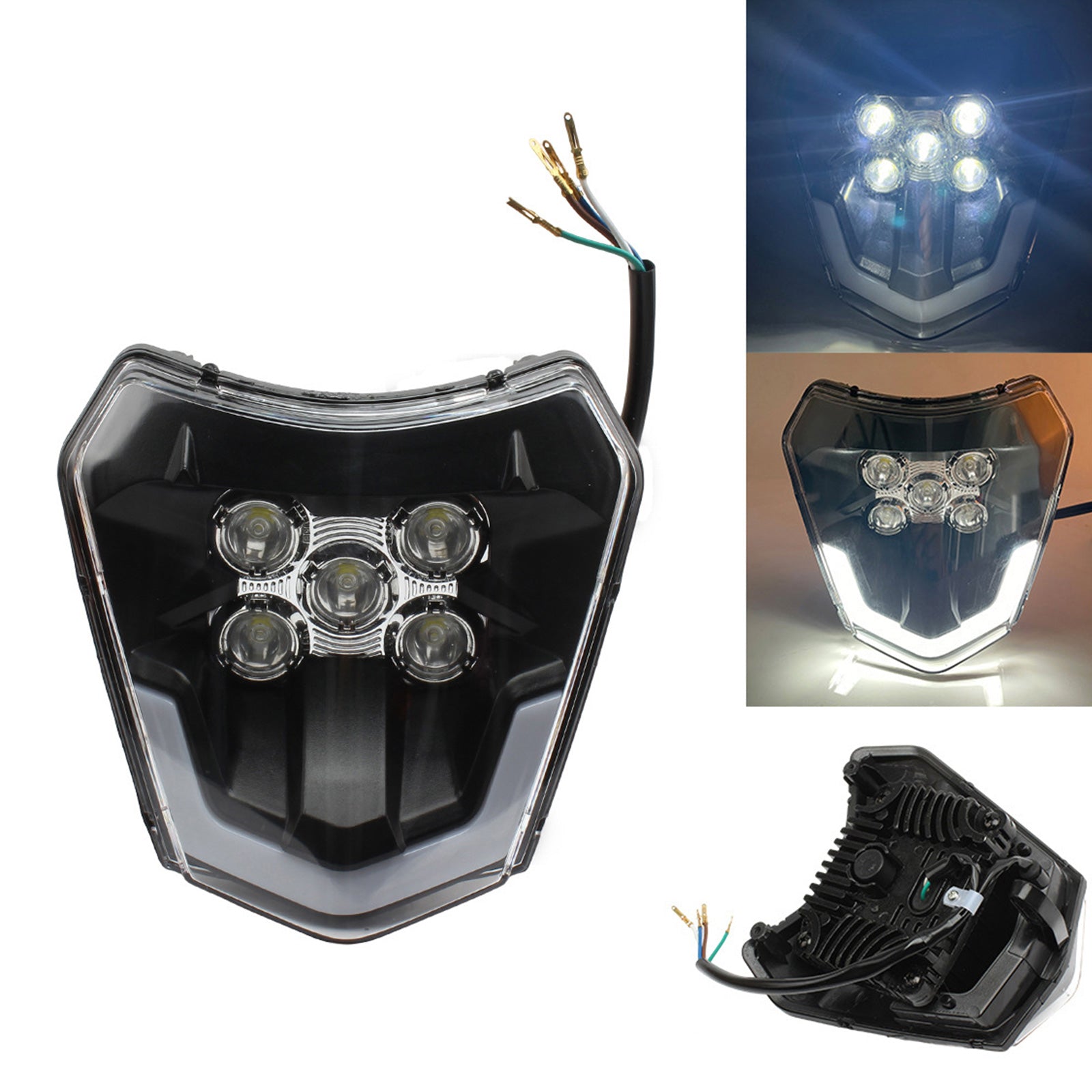 Motorcycle LED Headlight Suitable For XCF SXF EXC KTM XCW 250 300 350 450 500.