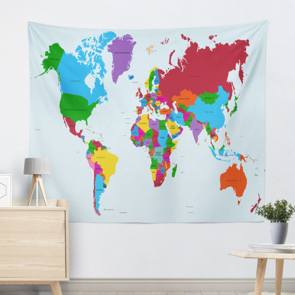 MAP OF THE WORLD LAMINATED LARGE POSTER 130*150CM / 200*150CM FLAGS WALL PRINT.