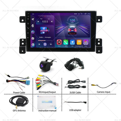 Head Unit Wireless CarPlay Android Auto Suitable for Suzuki Grand Vitara