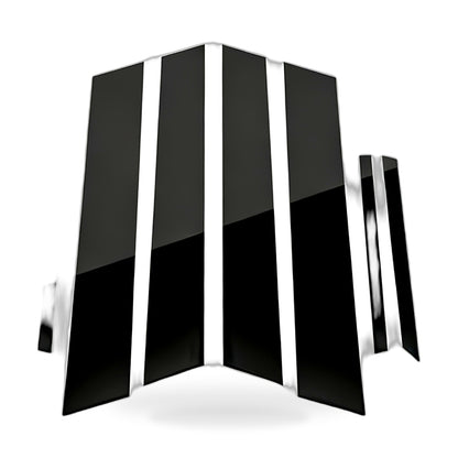 8x Black Pillar Post Cover Trims Suitable for Honda Civic Sedan