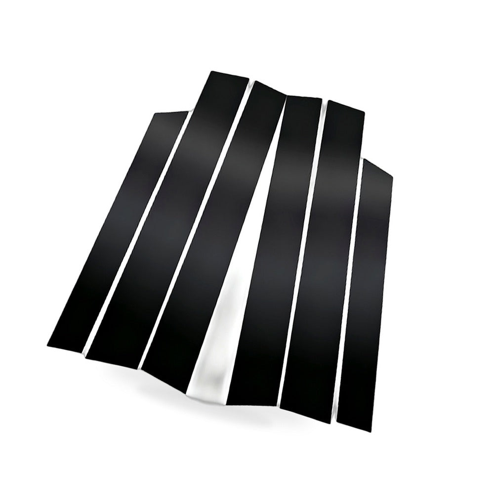 6x Black Window Trim Covers Suitable for Honda CR-V 2.4L