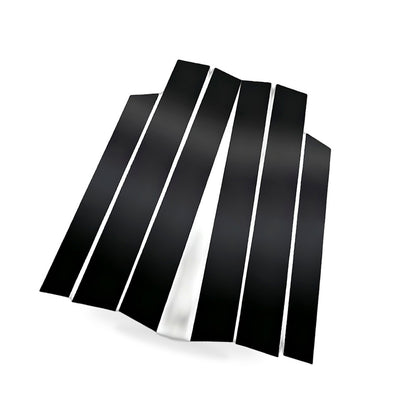 6x Black Window Trim Covers Suitable for Honda CR-V 2.4L