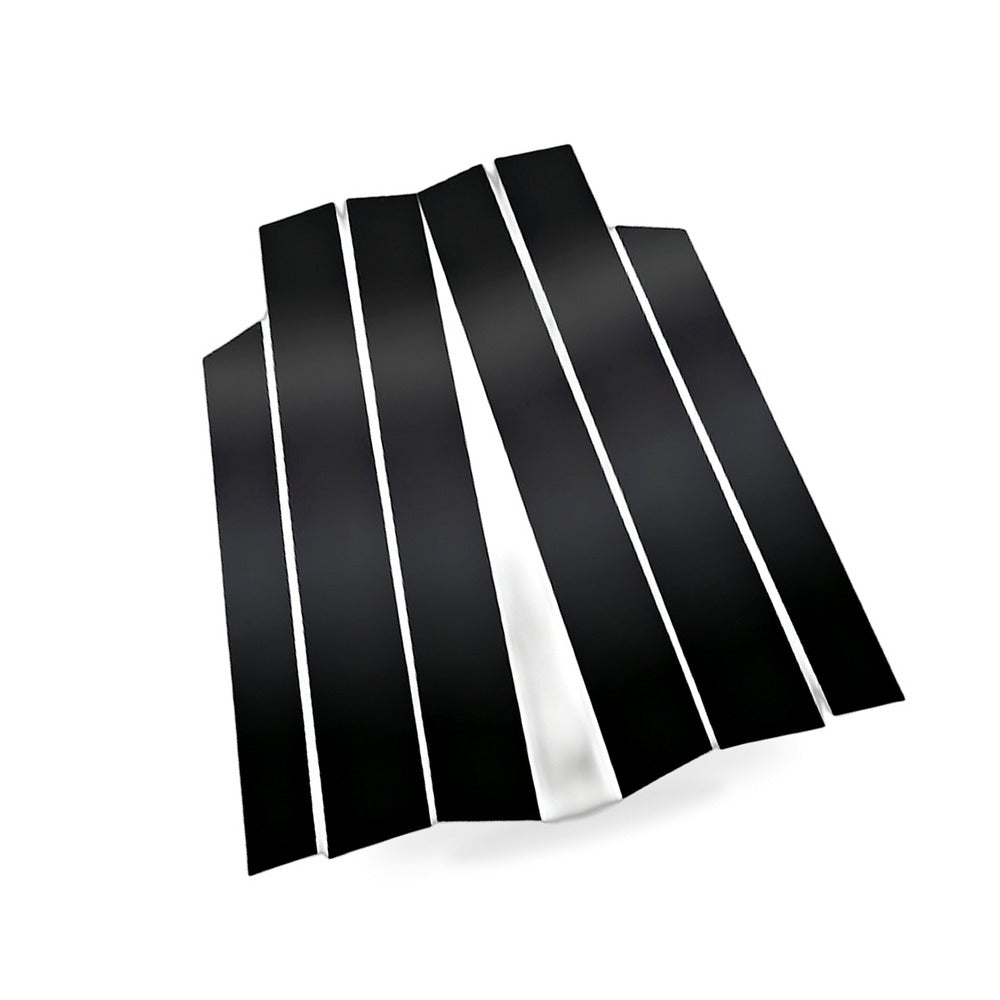 6x Black Window Trim Covers Suitable for Honda CR-V 2.4L