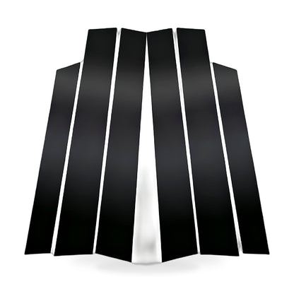 6x Black Window Trim Covers Suitable for Honda CR-V 2.4L