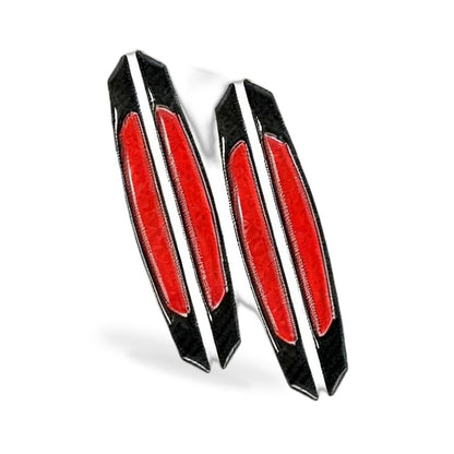 Reflective Carbon Fiber Car Door Edge Guard Bump Protector Sticker Suitable for