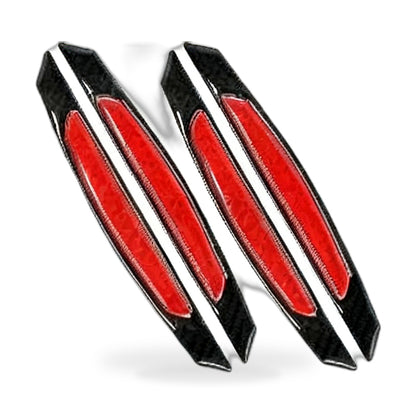 Reflective Carbon Fiber Car Door Edge Guard Bump Protector Sticker Suitable for