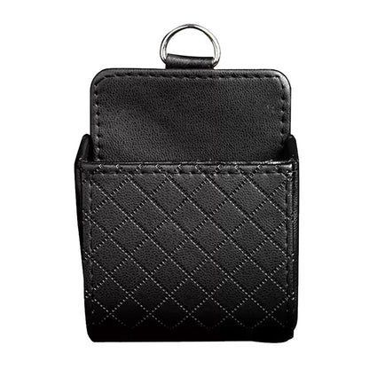 Car Organizer Bag Air Outlet Dashboard Hanging Leather Car Mobile Phone Holder.