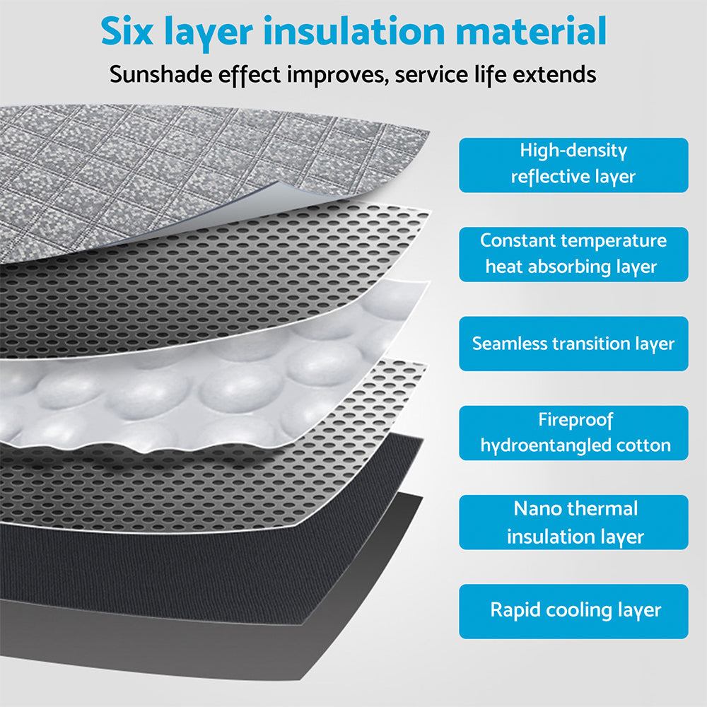 6 Layer Windscreen Sun Shade Suitable for Kia Stonic 2018–2025