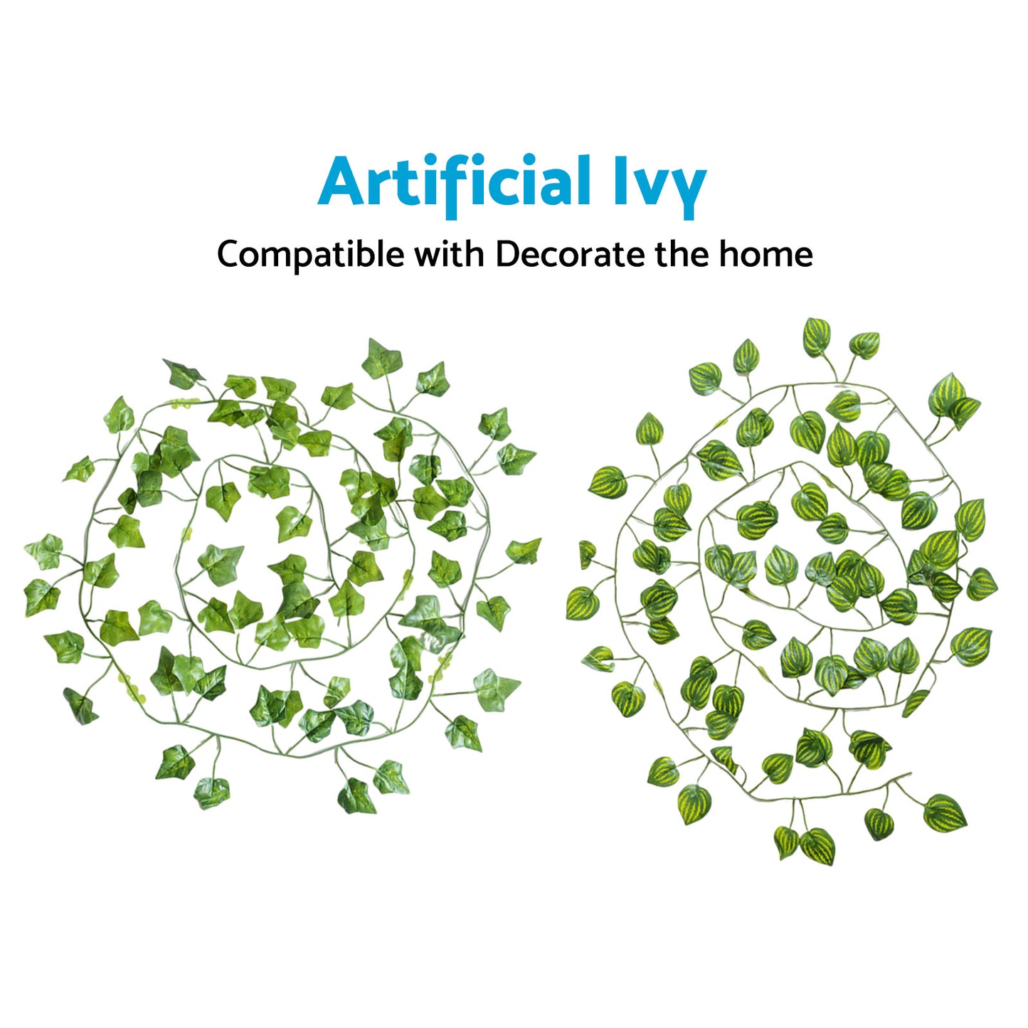 12x2M Green Plastic Artificial Ivy Suitable for Home Decoration