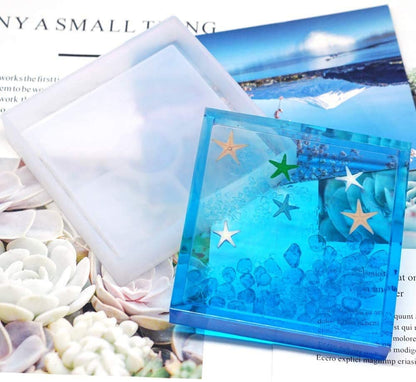 6x Coaster Resin Silicone Mold Suitable For Jewelry & Agate Making Craft Tool