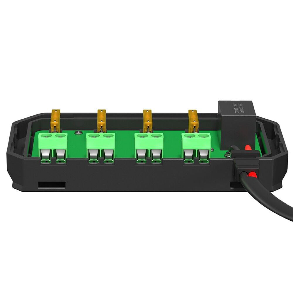 12V 20A Fuse Relay Box Kit With LED Indicator 4-Way Circuit 70cm Wiring Harness