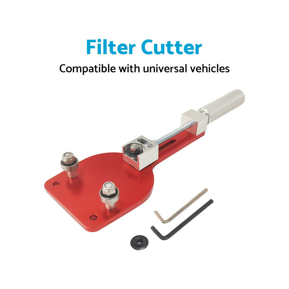 Car Oil Filter Cutter Tool Filter Cutting Range 2-3/8" - 5" Aluminum Alloy Red.