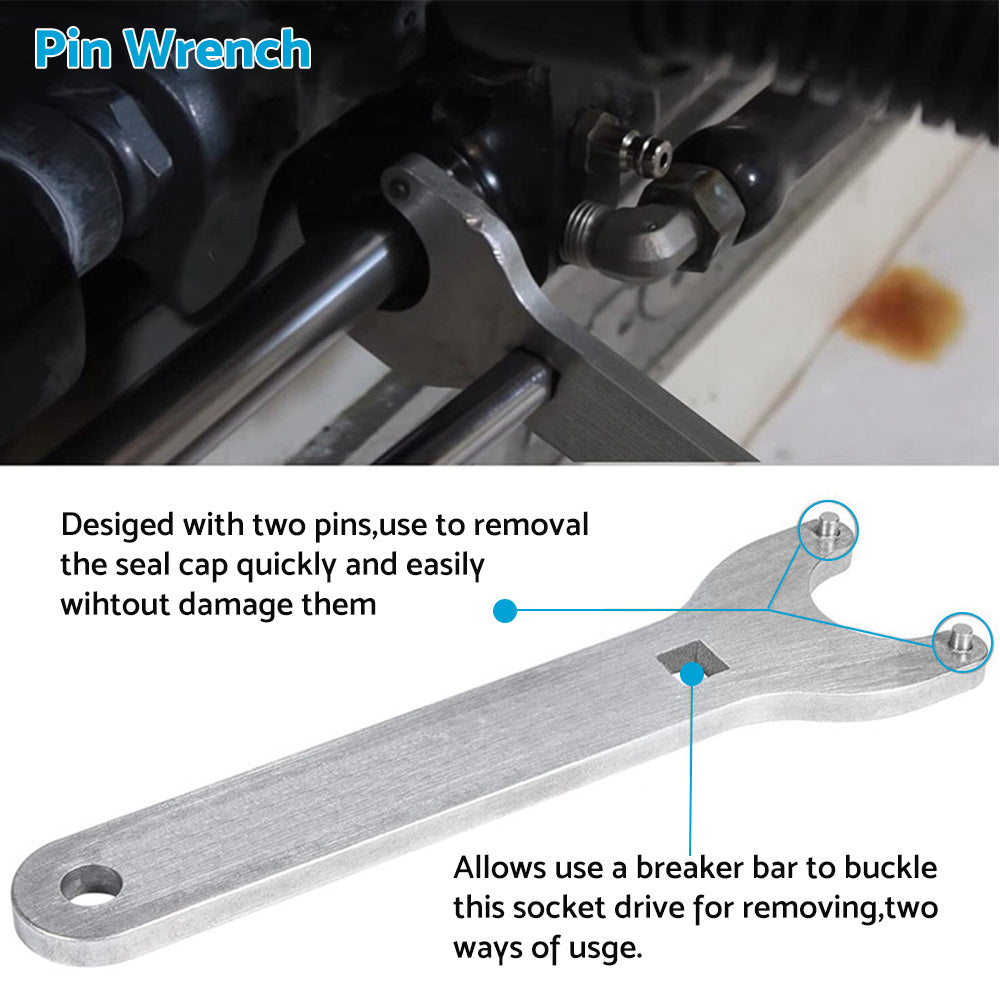 Front Mount Hydraulic Steering Cylinder Seal Kit With Pin Wrench Suitable For Seastar