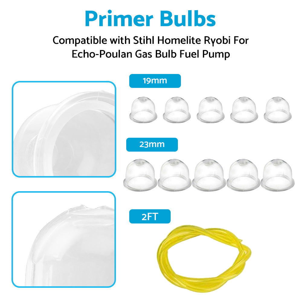 5x Primer Bulbs Suitable For Stihl Homelite Ryobi Echo-Poulan Gas Bulb Fuel Pump.