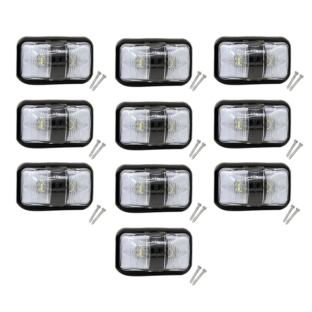 10X Red Amber Clearance Lights LED Trailer Suitable for Truck Car Warning Light.