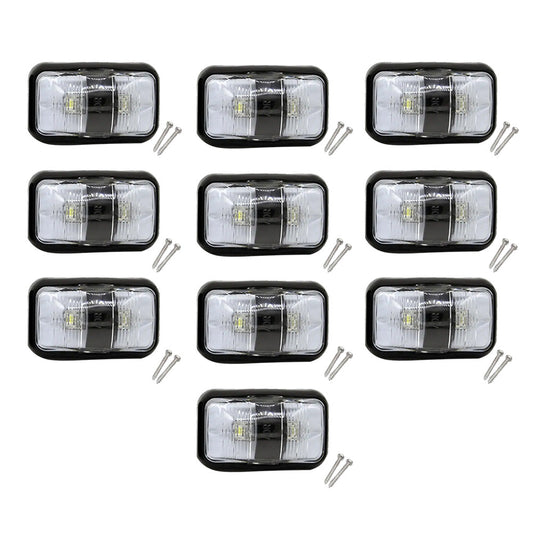 10X Red Amber Clearance Lights LED Trailer Suitable for Truck Car Warning Light.