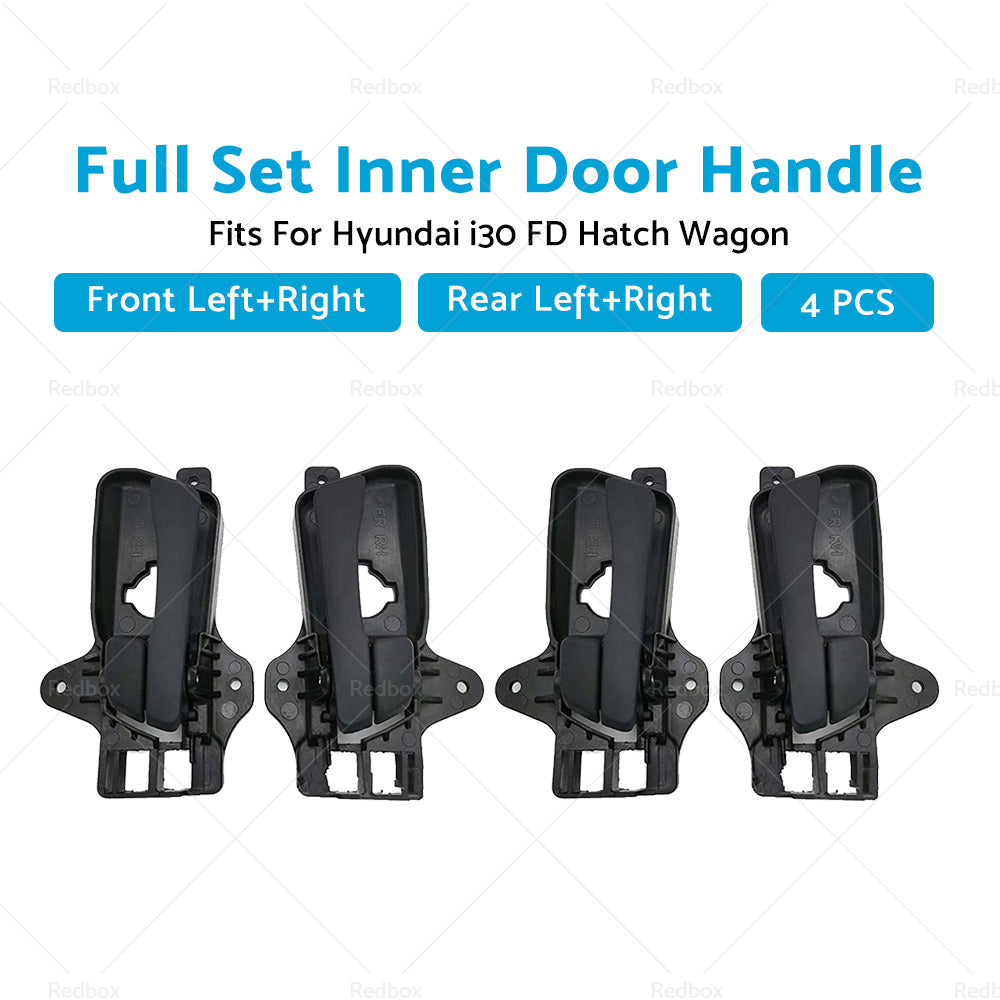 4X Front Rear Left Right Inner Door Handle For Hyundai i30 FD Hatch Wagon 07-12.