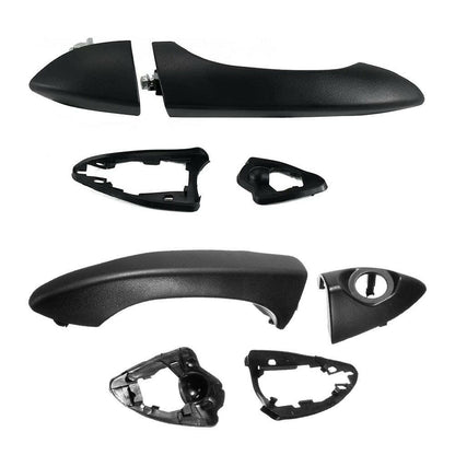 Pair Front Right & Left Outer Door Handles Dumb Black Suitable For BMW X5 E53 2000-2006.