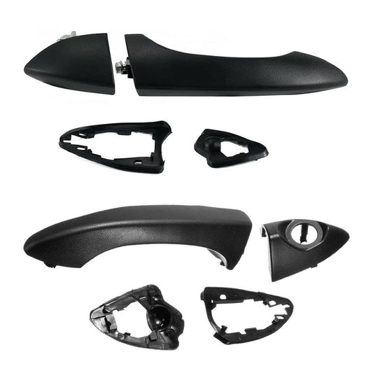 Pair Front Right & Left Outer Door Handles Dumb Black Suitable For BMW X5 E53 2000-2006.