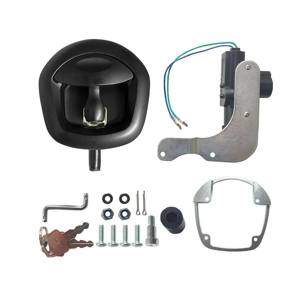 1xCentral Locking Handles Whale Tail Locks Power Operated Black Recessed Folding.