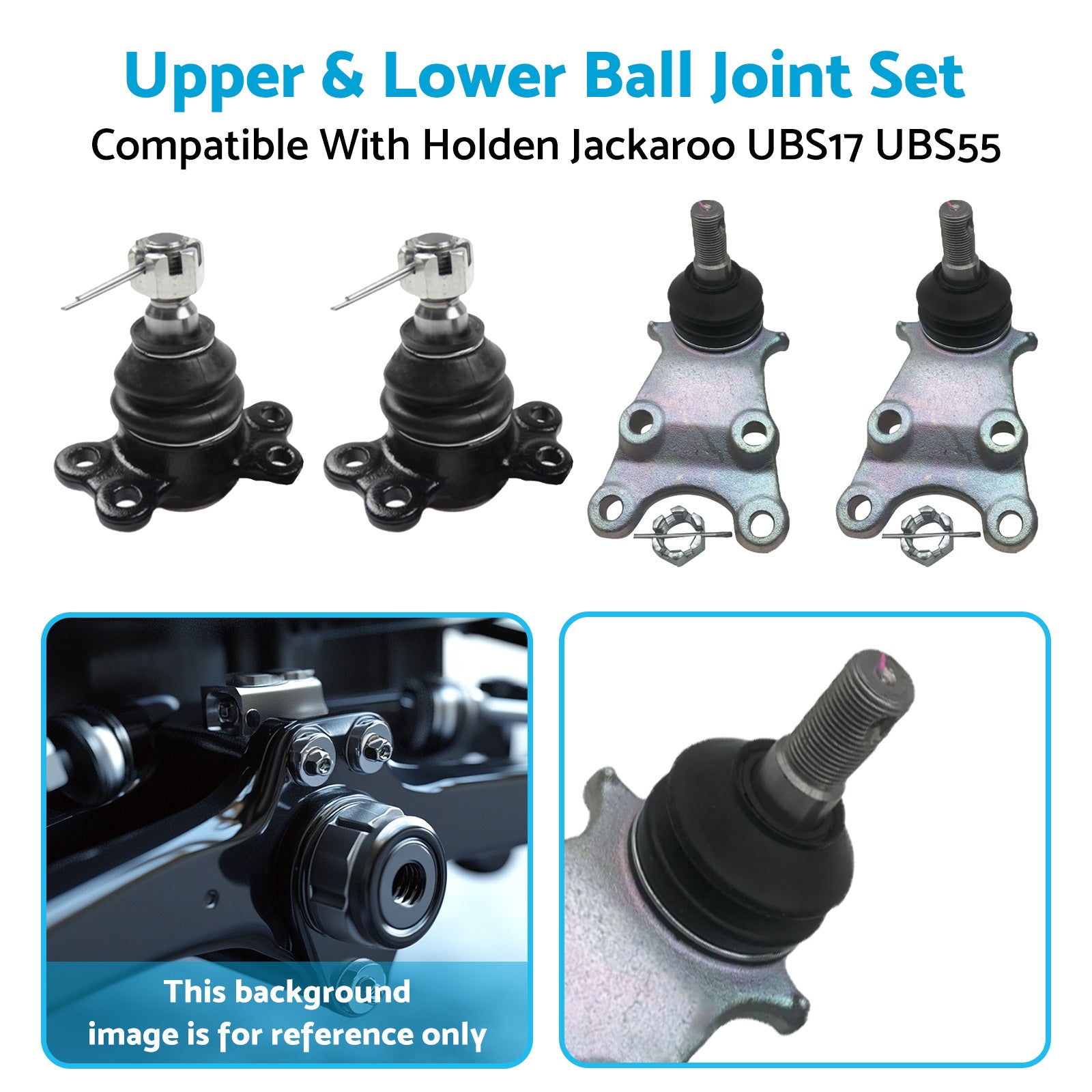 Upper and Lower Ball Joint Set Suitable For Holden Jackaroo UBS17 UBS55 1988-1992 4x4.