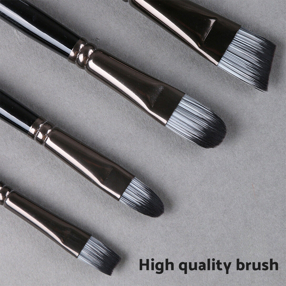 Artist Paint Brush Set 19x Suitable for Watercolour, Acrylic, and Oil Painting