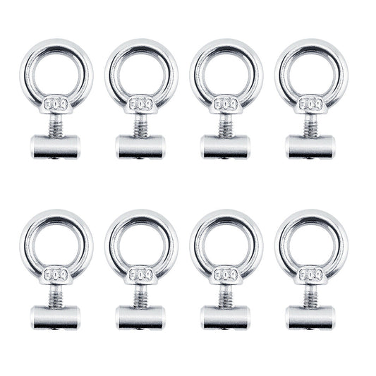 8x Awning Rail Stoppers & Track Screws Suitable For Boat / RV / Caravan Stainless Steel