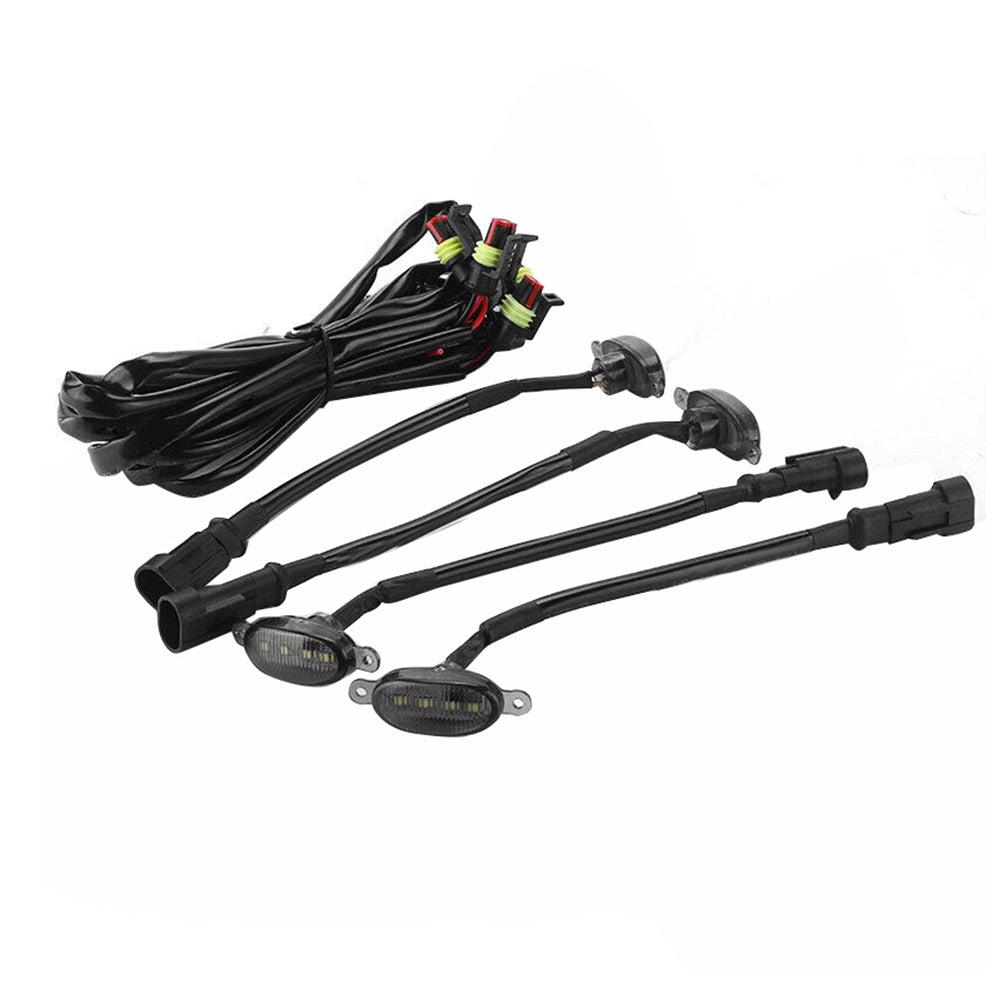 Front Grille Smoked Lens White LED Running Light Suitable For Raptor Style Grill 4x.