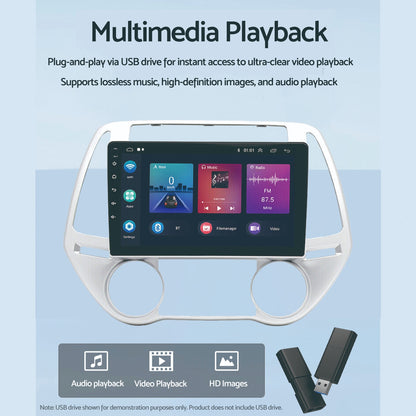 Car Radio Android 13 GPS BT Apple CarPlay Suitable for Hyundai i20 1.4L