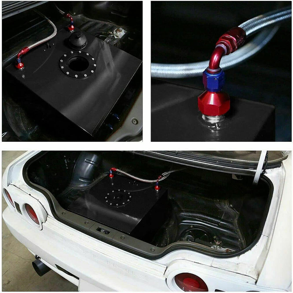 20 Gallon 80 Litre Black Aluminum Fuel Cell With Sending Unit Suitable for Unive
