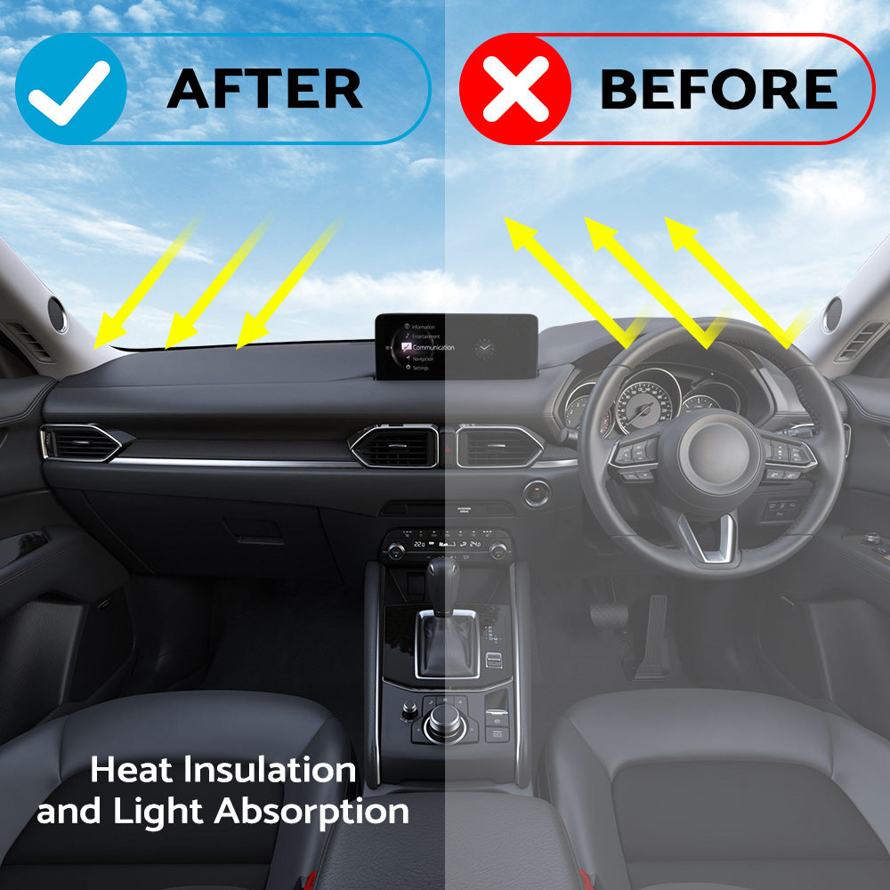 Black Non-Slip Dash Mat Suitable For Chrysler 300C 2012-2022 Dashboard Cover