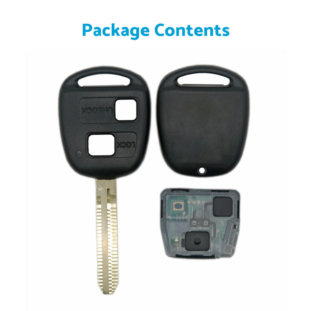 Complete Transponder Remote Key 304MHz Chip 60120 Suitable For Toyota Prado 120.