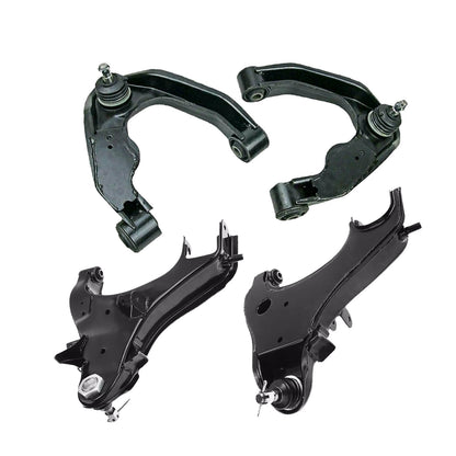 Front Upper & Lower Control Arms 2x Suitable For Nissan Navara D22 4WD 1997-2015