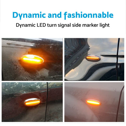2x Dynamic Side Light Turn Signal Indicator Suitable for Nissan Navara D22