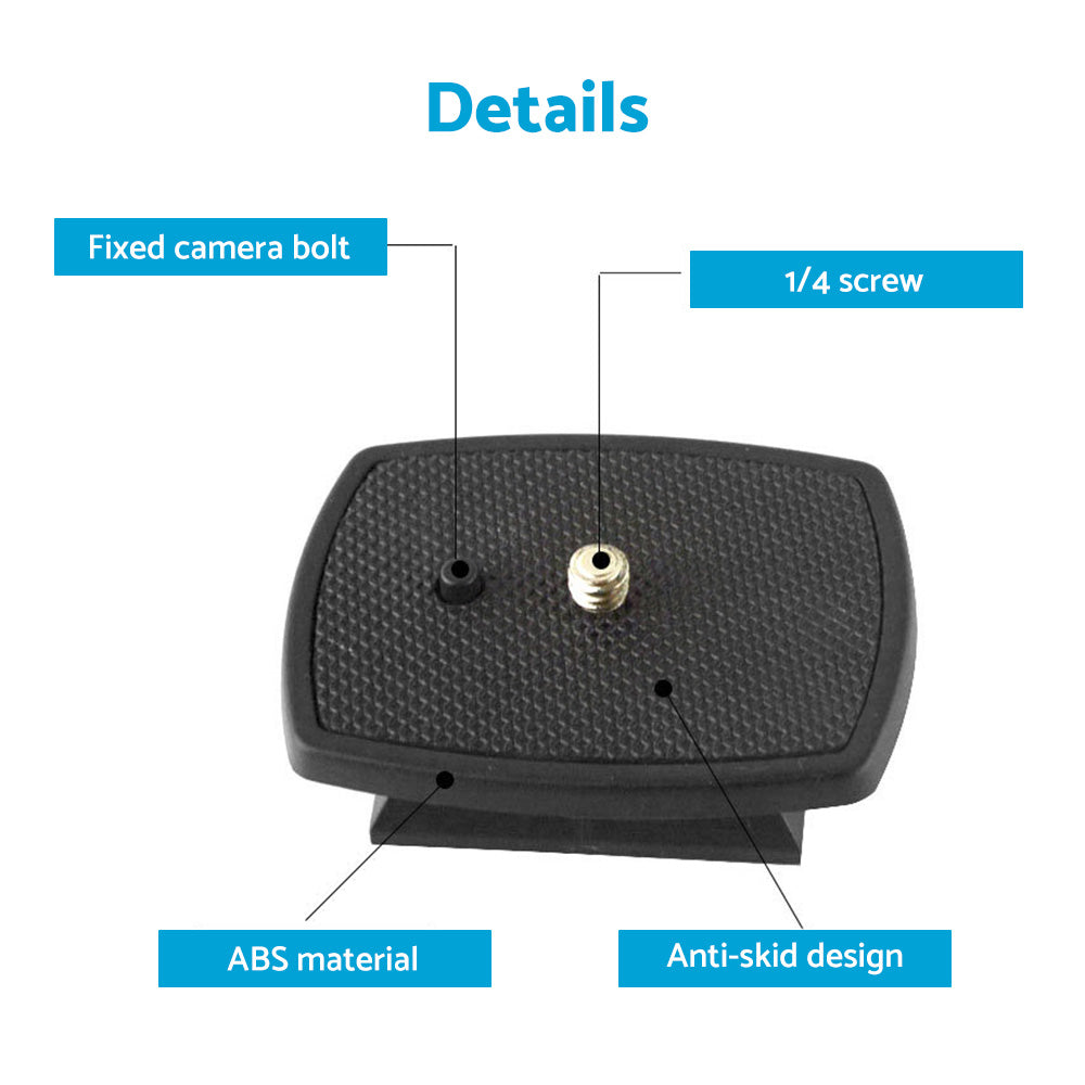 2x Tripod Quick Release Plate Screw Adapter Mount Head Suitable for Velbon CX-44