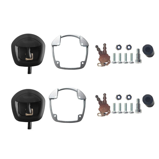 2x Whale Tail T Handle Compression Lock Latch Suitable For Ute Canopy Trailer Toolbox