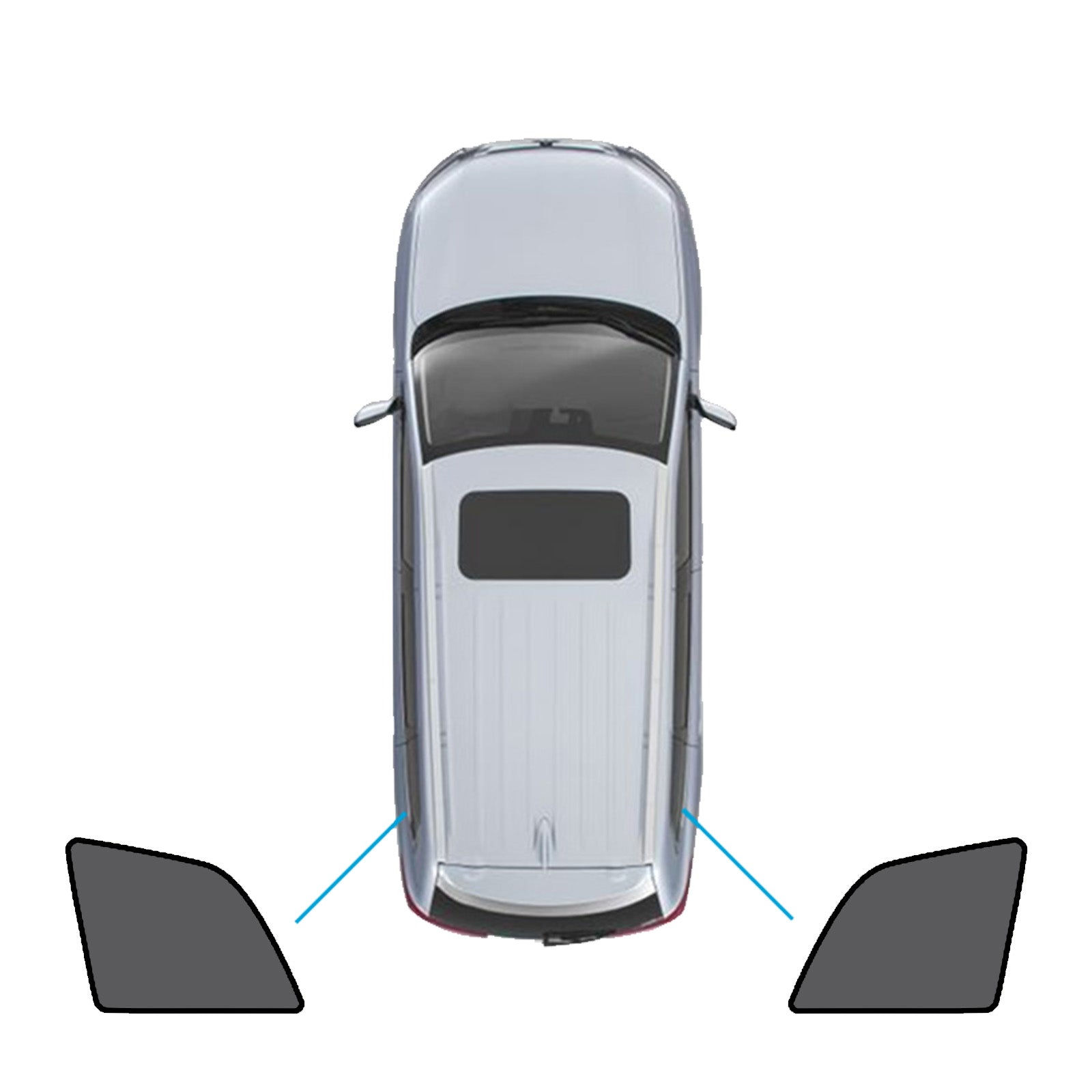 Magnetic Mesh Sun Blind Shades Suitable for Volvo XC90 2015-Current On Front/Rear.