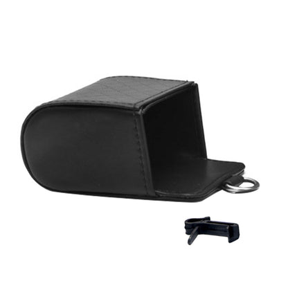 Car Organizer Bag Air Outlet Dashboard Hanging Leather Car Mobile Phone Holder.