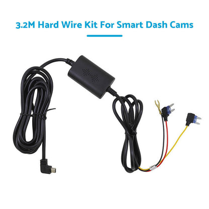 Hard Wire Kit Mini USB 5V/3.0A Suitable For Smart Dash Cams Uniden IGO CAM 85R.