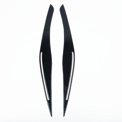 Carbon Fiber Headlight Eyebrow/Eyelids Cover Trim Suitable For BMW E90/E91 328i & 335i