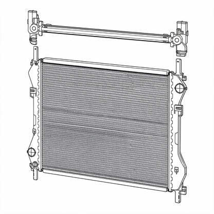 Radiator Suitable for Ford Transit VH VJ 2.4L 2000-2006 Auto Manual 620mm - BD1