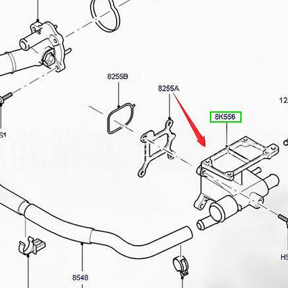 Radiator Upper Hose Suitable for Ford Mondeo Focus Galaxy 1S7G-8K556A - XQ1