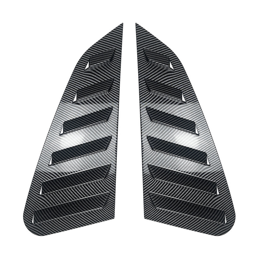 Carbon Fiber Style Rear Quarter Window Louvers Suitable for Subaru Impreza WRX