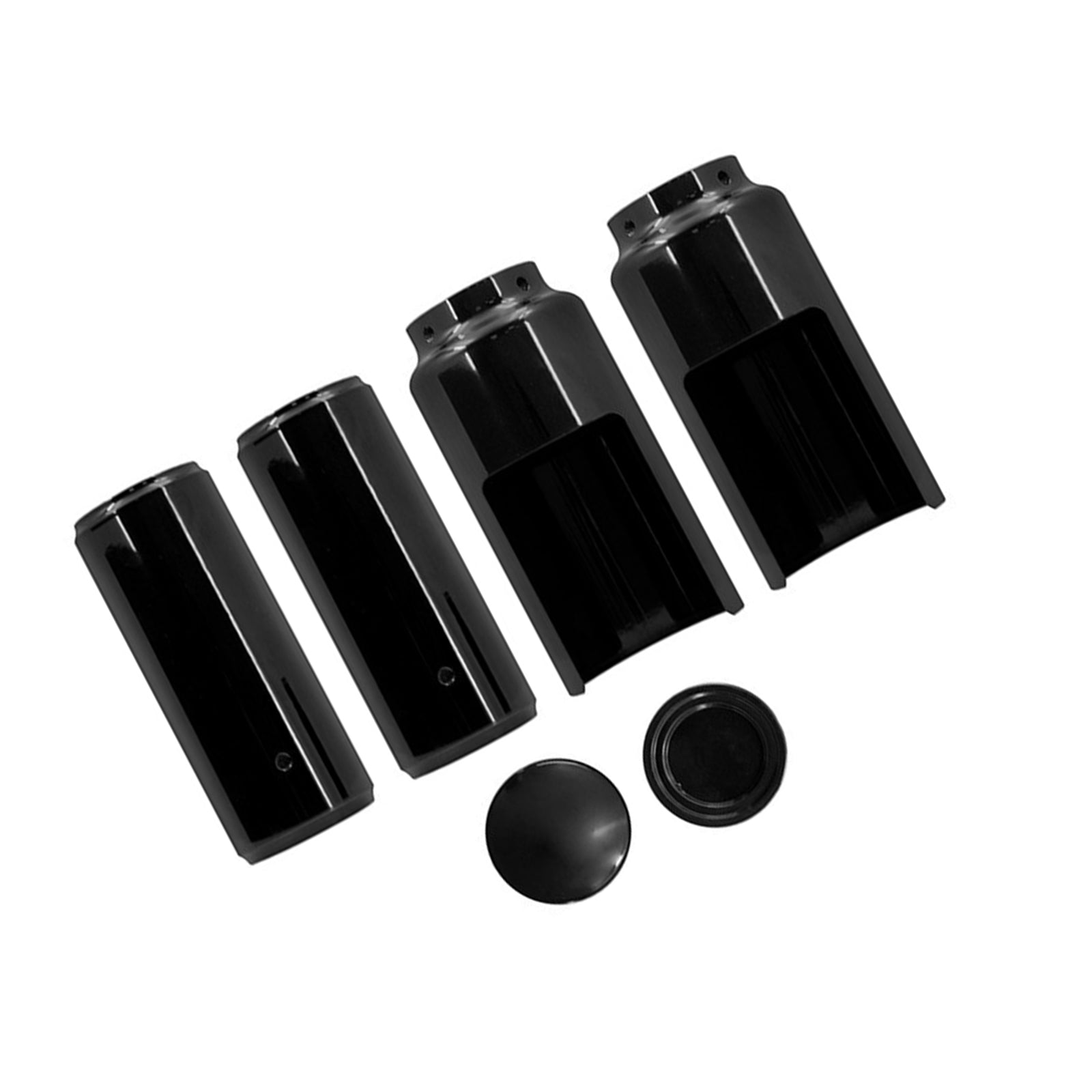 Black Fork Cover Set For Harley Softail M8 Street Bob 2018-2022 Full.