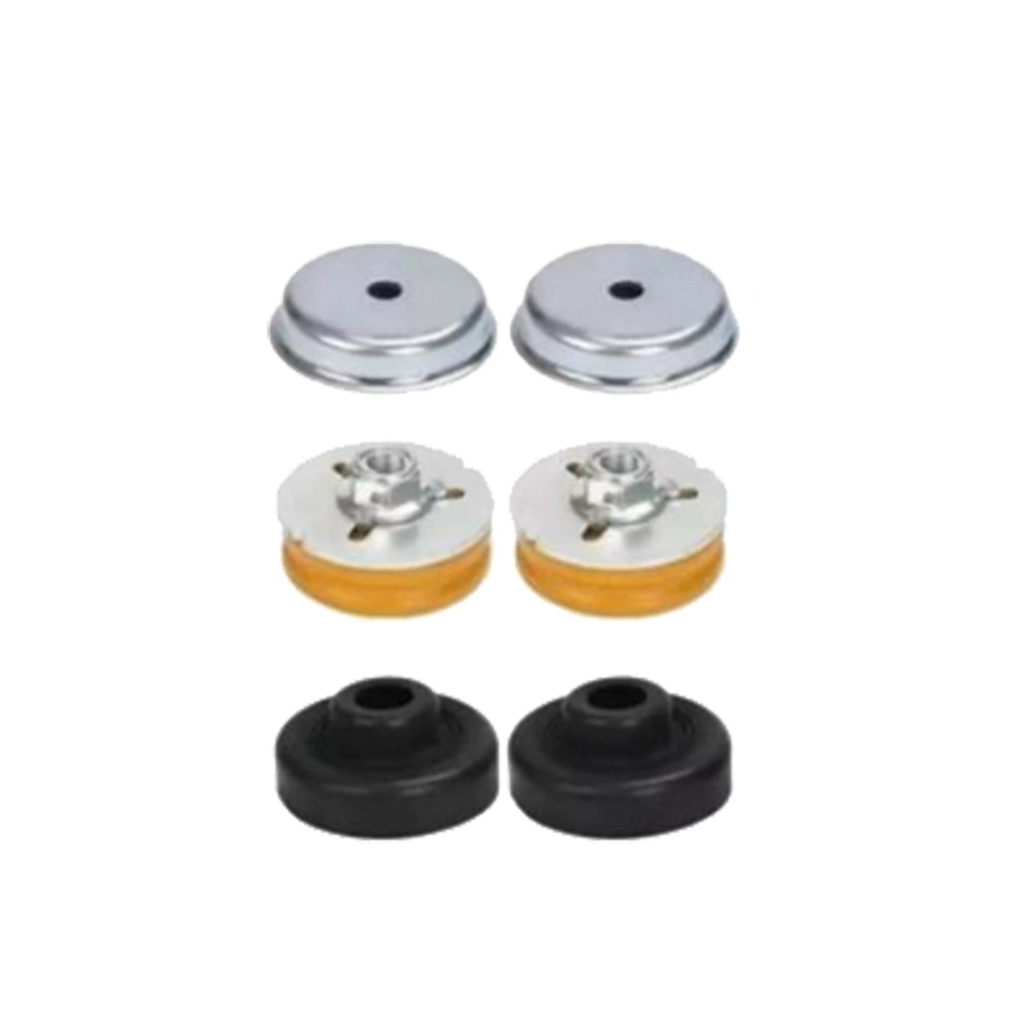 Pair Rear Strut Mount Tops Bump Stop Suitable for BMW 1 Series E87