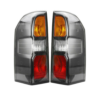 Pair Black Rear Tail Lamp Lights Suitable For Nissan Patrol GU Y61 Wagon 2004-2013.